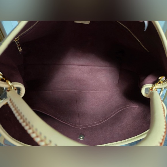 New Again Monogram canvas bag with a braided handle -name tag and Charm CHIPPED - Picture 9 of 16